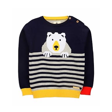 Cherry Crumble California Kids Boys Round Neck Full Pullover Sweater