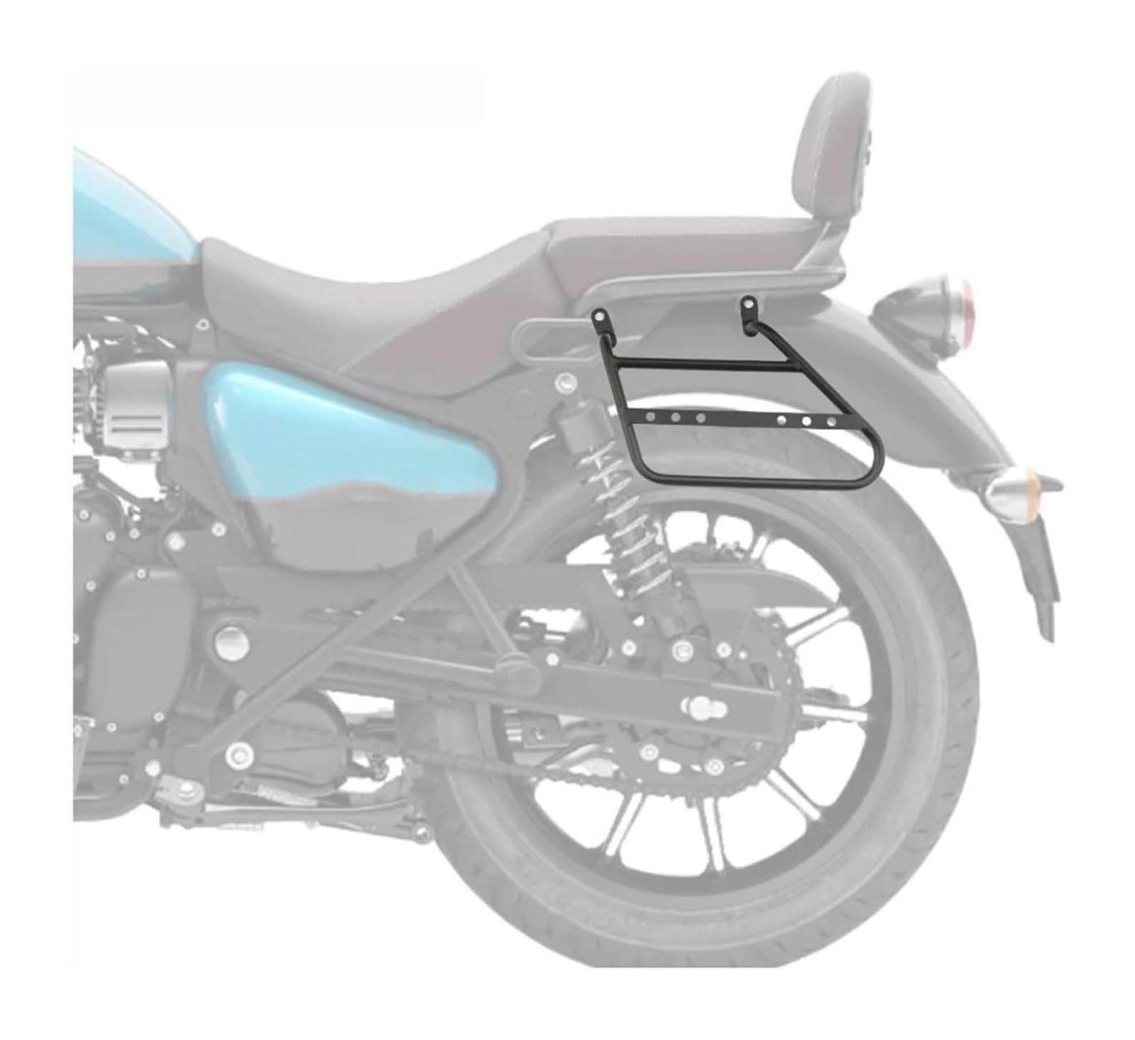 Motorra Gepäckträger hinten Für Meteor 350 Für Meteor350 2021–2024 Halterung Seitenkoffer Gepäckträger(Left Side)