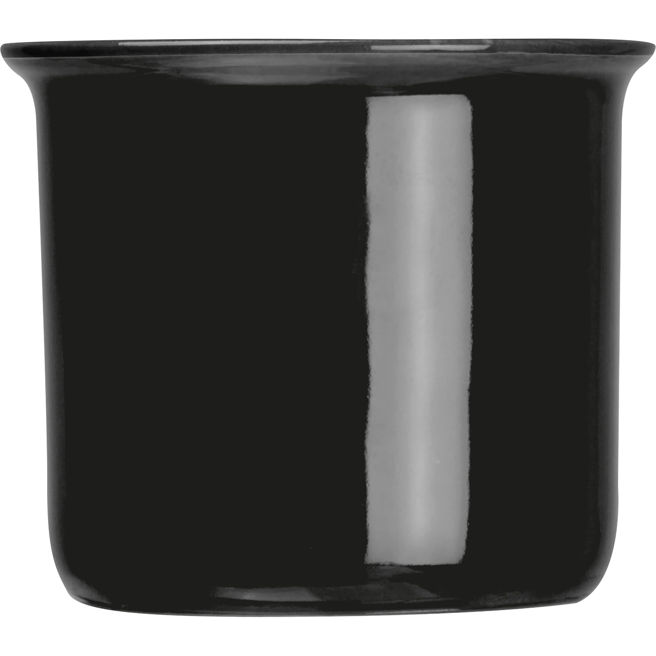 Set di 4 tazze da espresso in ceramica dal look retrò vintage da 60 ml con aspetto nostalgico (nero (4))