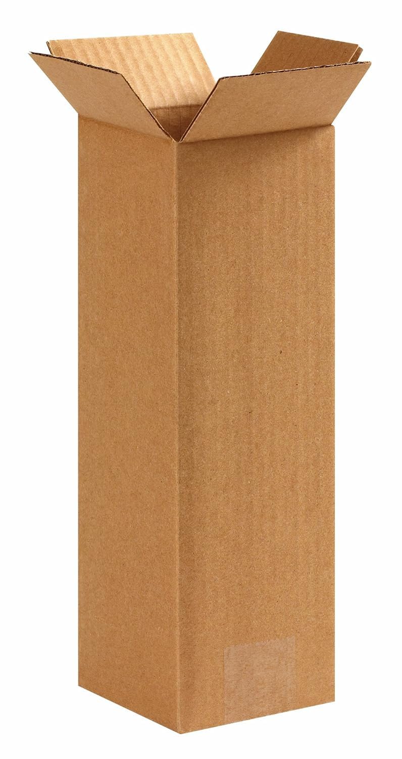 premium eco-friendly 5x5x11 inch 3ply corrugated brown box pack of -25
