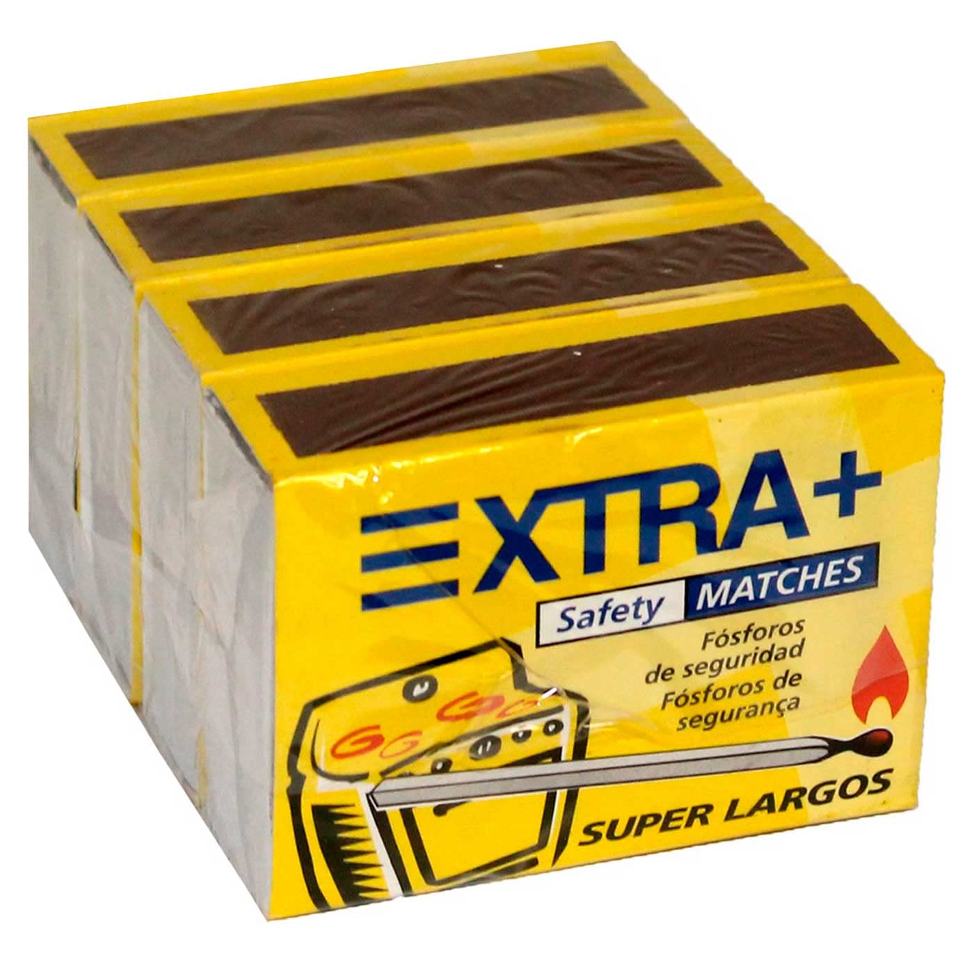 Acan Tradineur - Pack de 400 cerillas, fósforos de Seguridad Super Largos para cocinas, barbacoas, chimeneas, Estufas - 5,5 cm