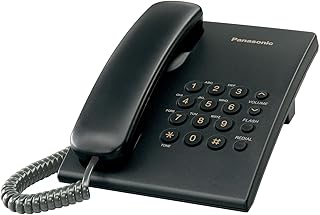 Panasonic KX-TS500 Integrated Corded Telephone, Black