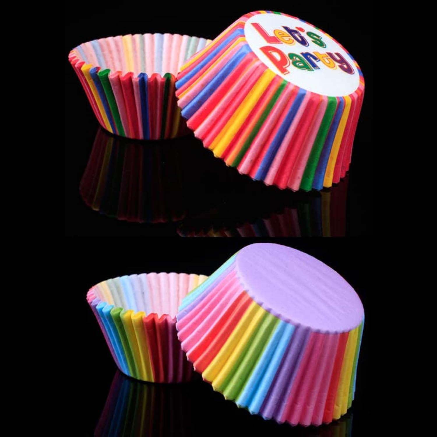 Sponsored Ad – Bright Rainbow Standard Cupcake Liners set 200pcs Muffin Colorful Greaseproof Paper Baking Wrappers for Wedding Party Birthday