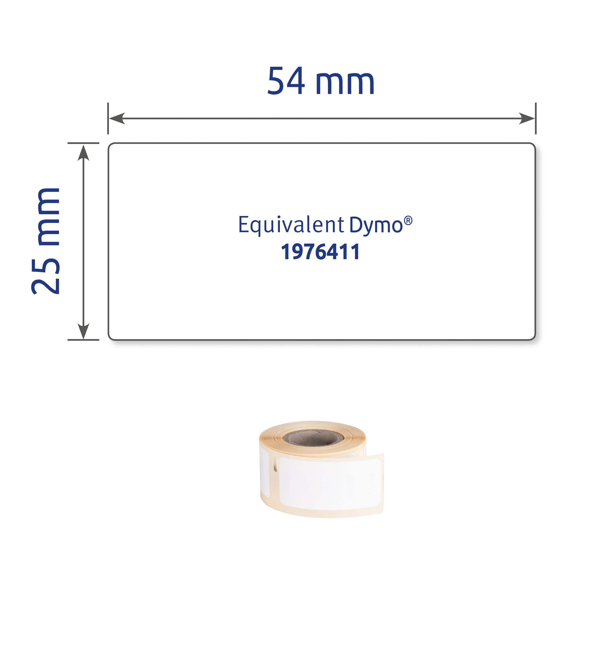 Avery - 160 Étiquettes Ultra-Résistantes en Rouleau - Imprimante Dymo Label Writer - Format 25 x 54 mm
