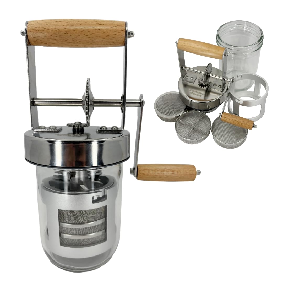 Chrono Clean Watch Cleaning Machine, Watch Repair Tool and Jewelry Cleaner, 16oz Capacity Wide Mouth Jar, Hand Operated Watch Cleaner