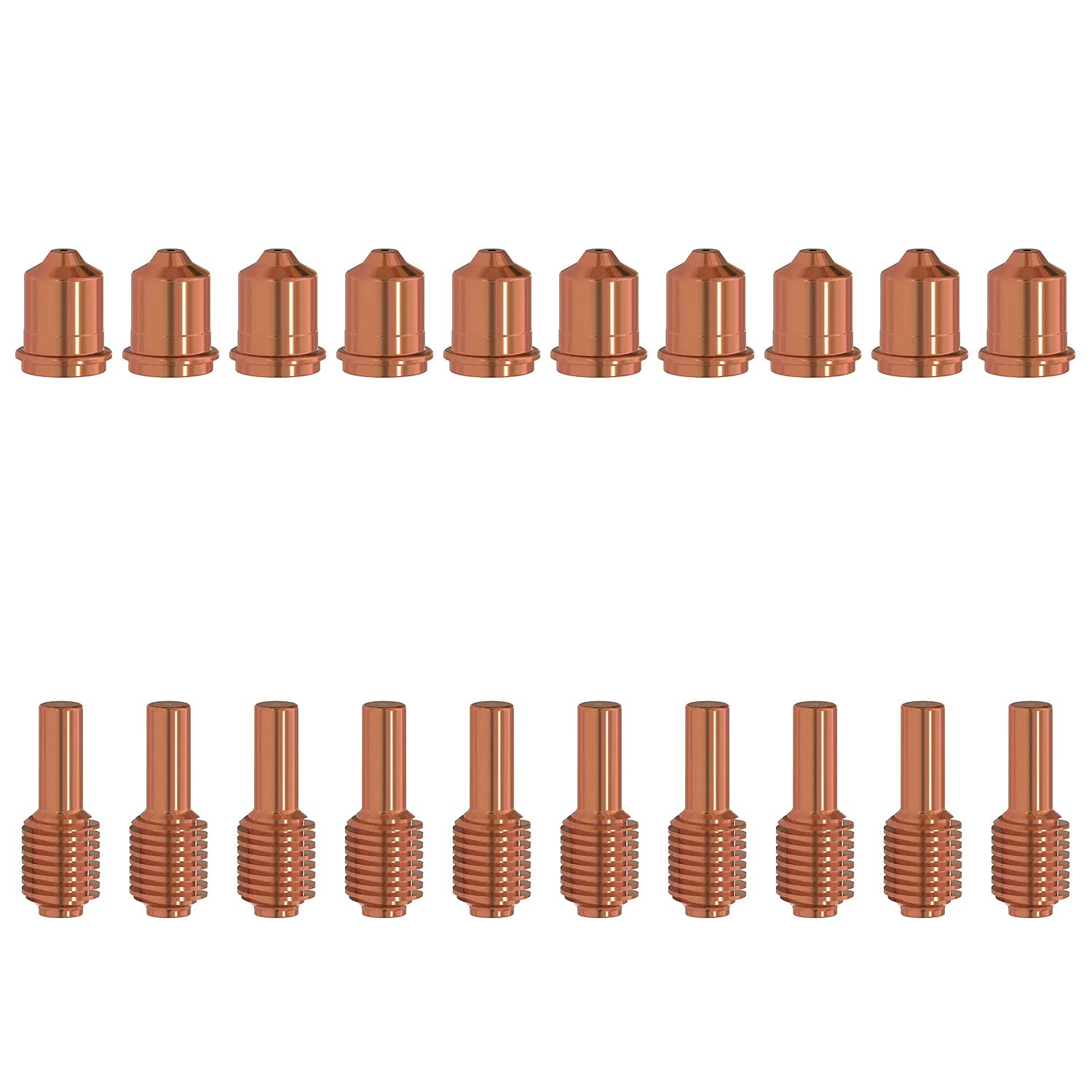 10Pcs 420118 Plasma Cutting Nozzle 10Pcs 420120 Electrode Tips Fit for PMX 30XP Plasma Cutting Torch Consumable