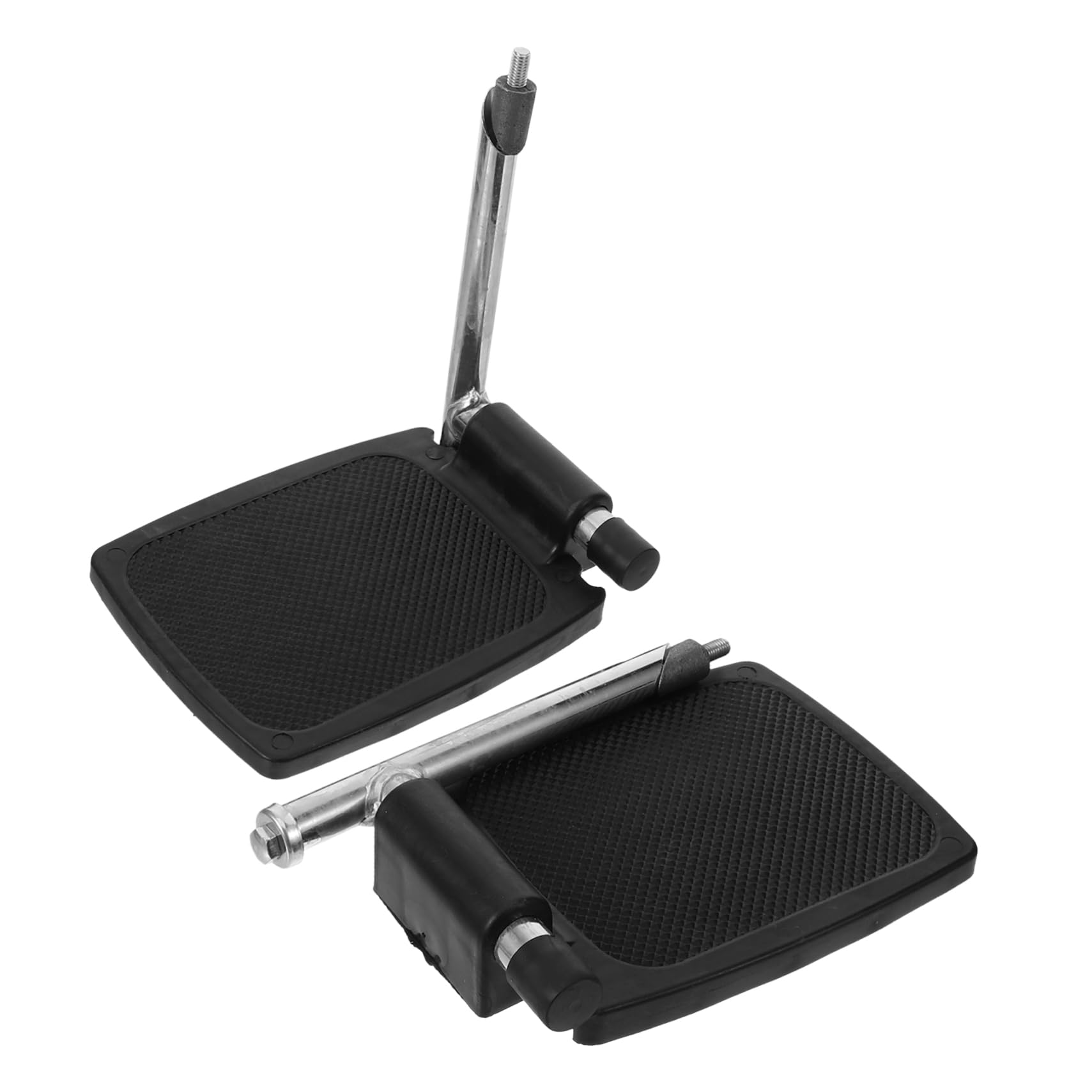 Didiseaon Reposapiés para Sillas de Ruedas de Aleación de Aluminio Diseño de Poste de Soporte, Accesorio Portátil para Reducir Carga del Cuidador, Adecuado Edades