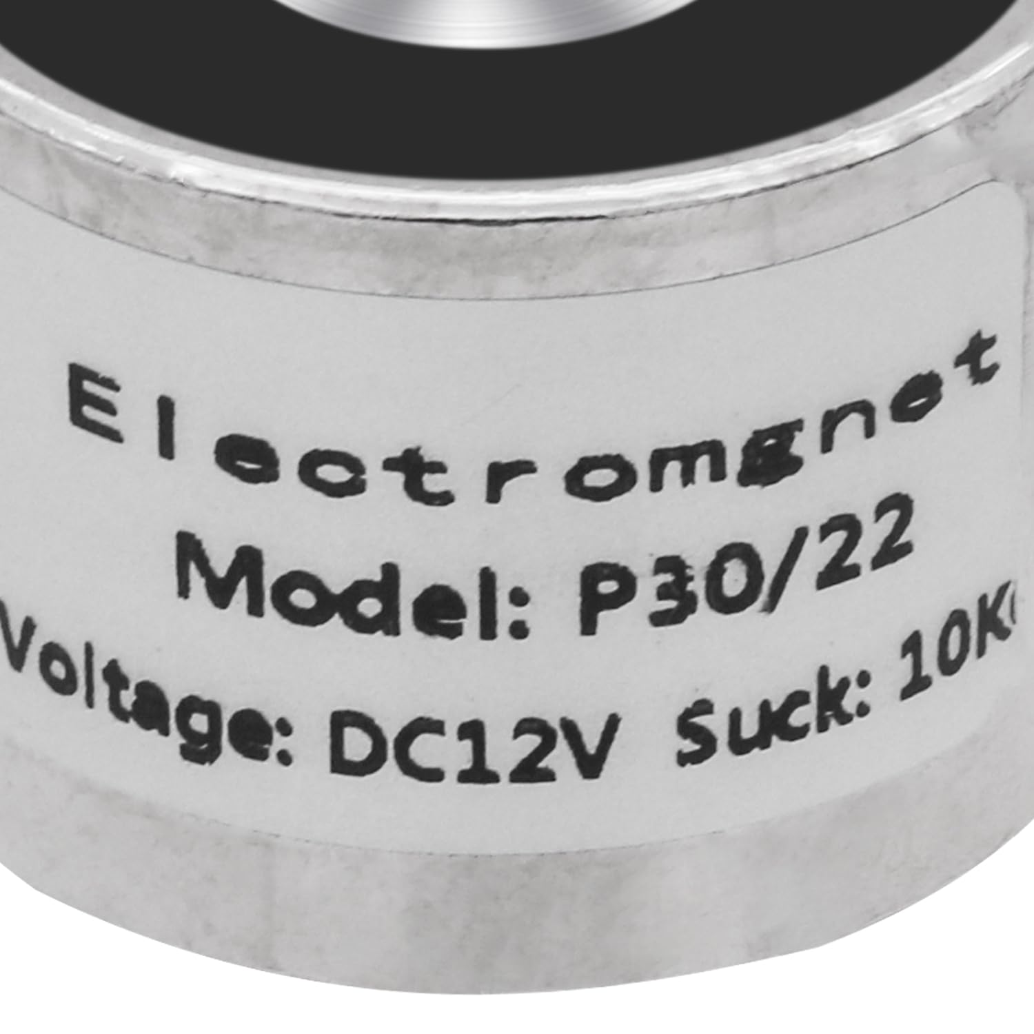 DC 12 V 100 N 22 LB/10 kg Sucker elektromagnes magnes siłownik podnoszący utrzymuje okrągły 30 x 22 mm