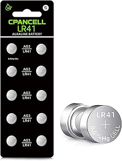 lr41 Button Batteries LR41 SR41 AG3 736 Battery 1.5V Button Coin Cell Batteries (10 Count)