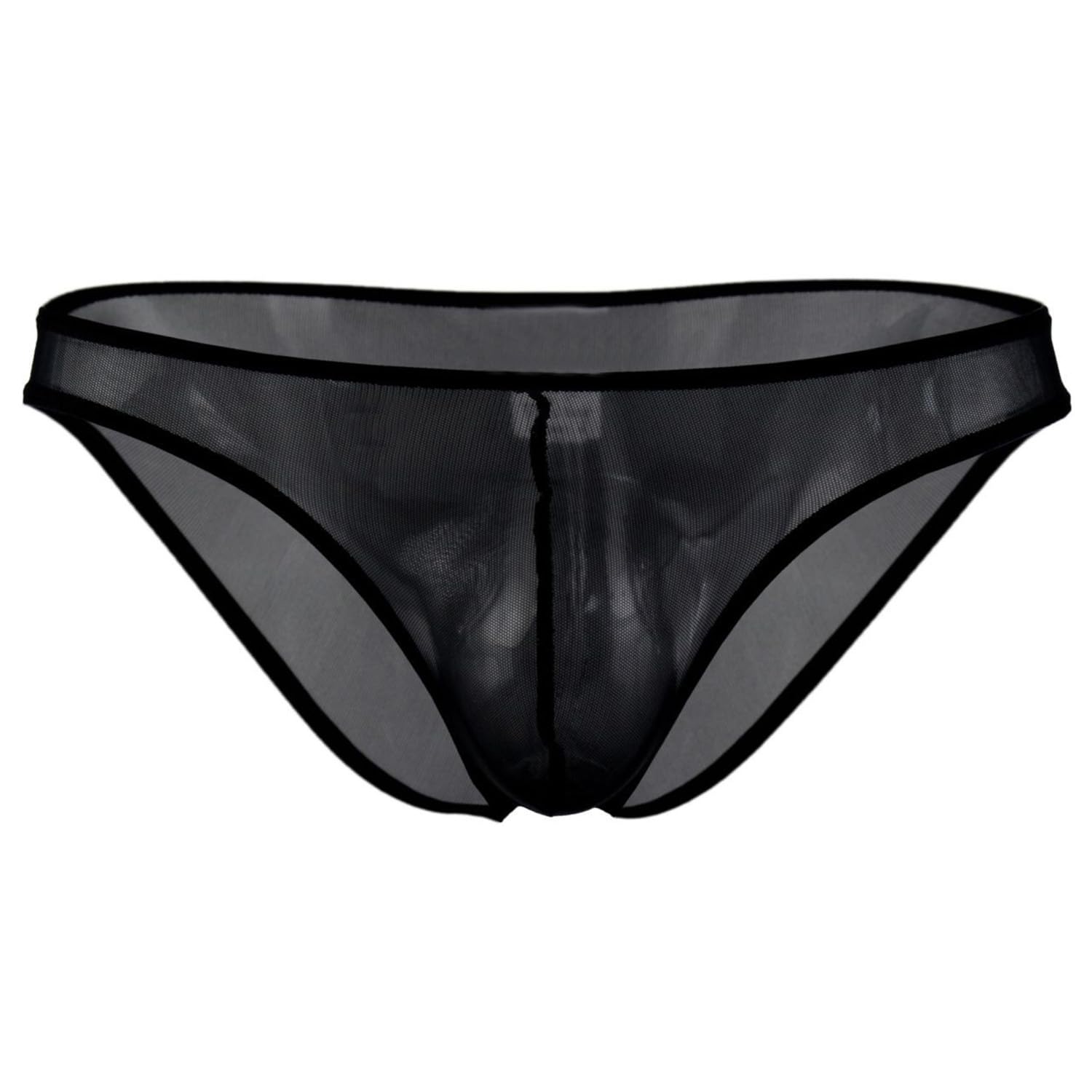 Men’s Sheer Mesh Brief Underwear | Low Waist Bikini Style Innerwear for Men, Soft Stretchy Fabric, Comfortable Fit (ML-07012)-picture-46