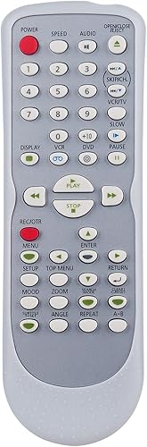 NB177 NB177UD Control remoto de reemplazo aplicable para Sylvania VCR reproductor de DVD DVC840F DVC841G EDVC860F DVC865F DVC865G SRDD495 DVC840G