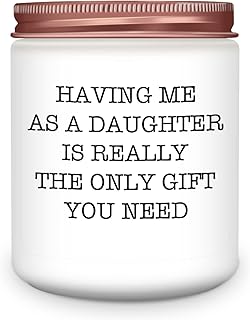 Gifts for Mom Dad from Daughter - Funny Mom Dad Birthday Gift, Mothers Fathers Day Birthday Thanksgiving Christmas Lavender Candles Gifts from Daughter