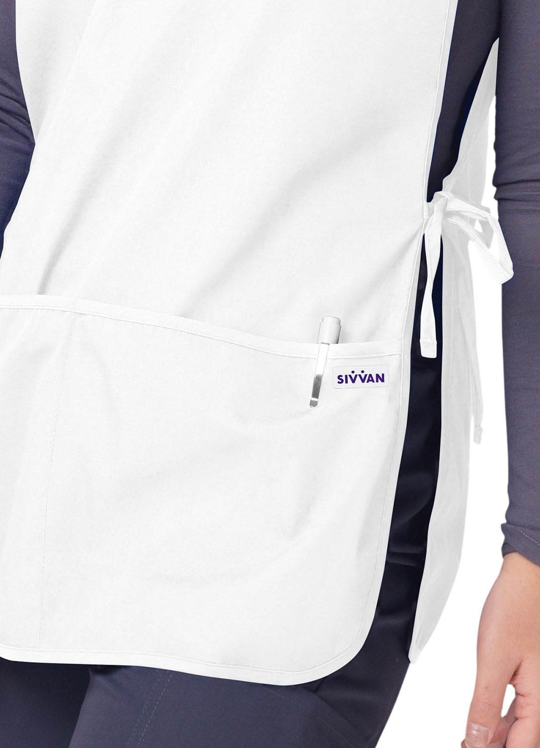 SIVVAN Fartuch unisex - fartuch Cobbler, biały, Rozmiar uniwersalny