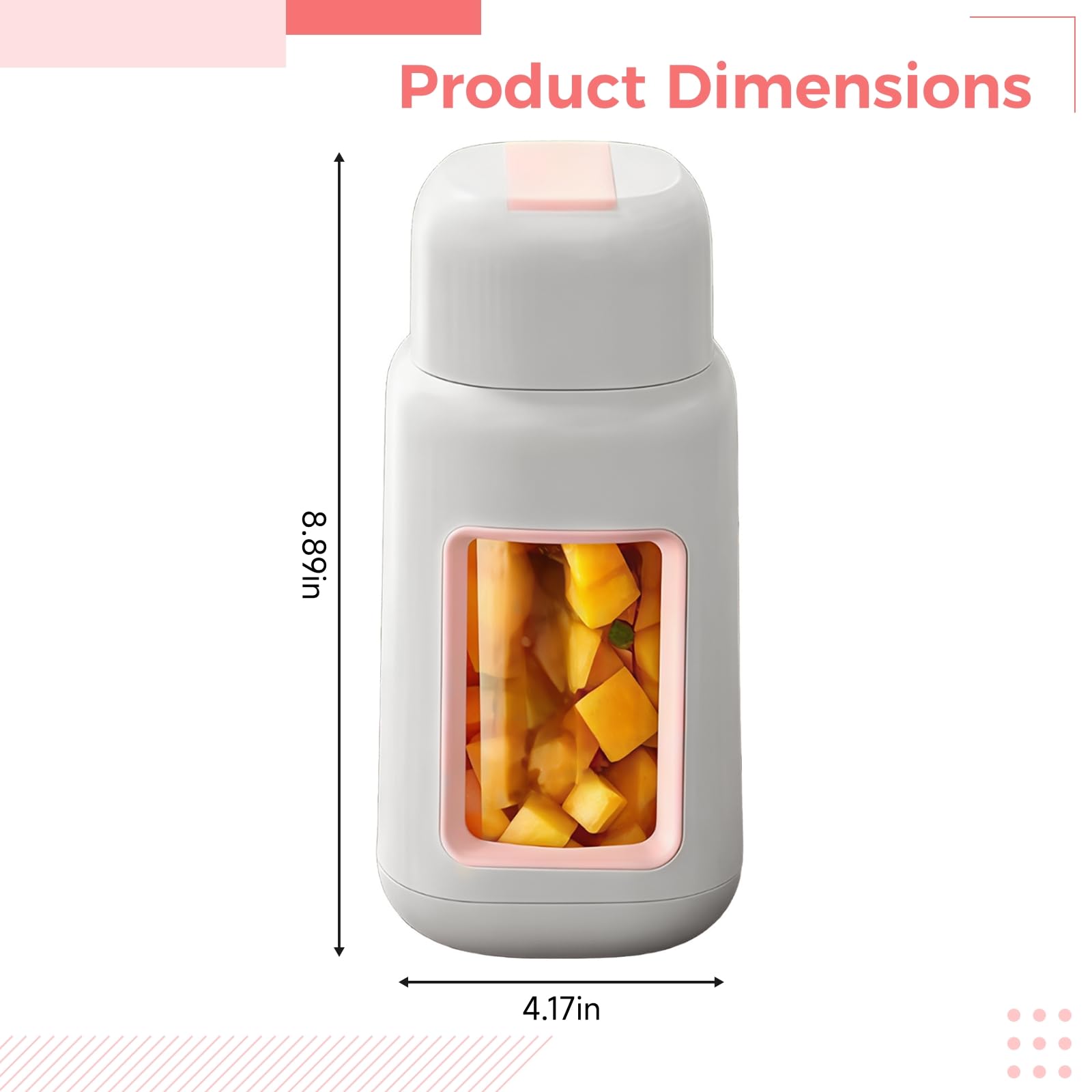 Gobelet mixeur automatique portable, préparateur de jus en verre de 1 000 ml, mixeur à smoothie multifonction avec recharge USB, mixeur de fruits compact pour la maison et les déplacements