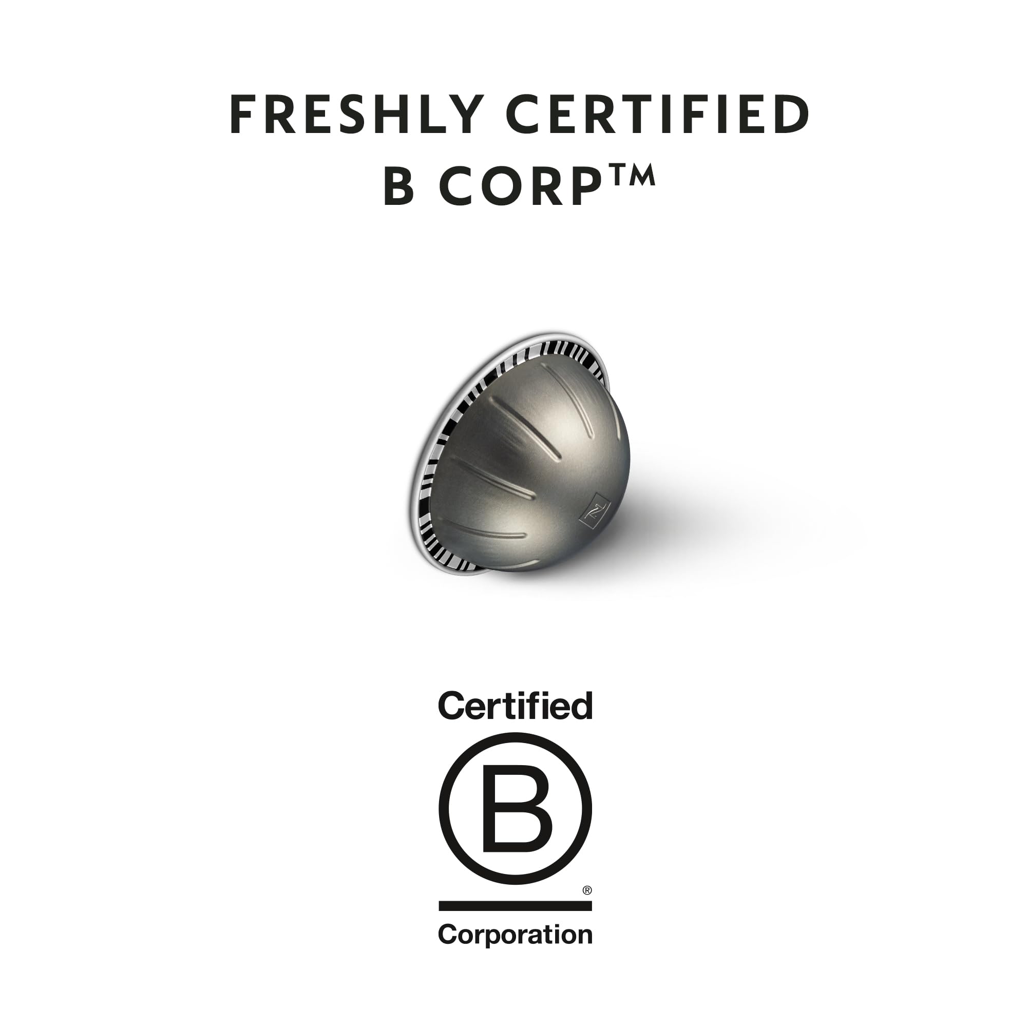 NESPRESSO VERTUO Fortado 100 Kaffeekapseln | Arabica & Robusta Kaffee, Dunkle Röstung, Intensität 8, Ideal für Gran Lungo