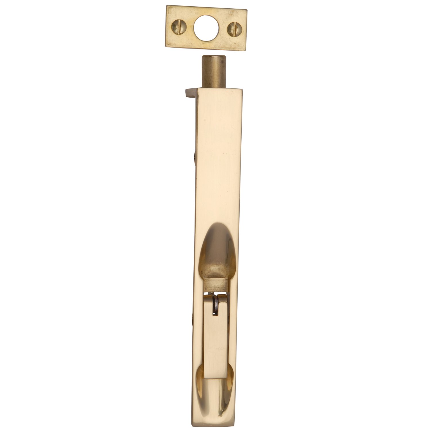 Heritage- 8" Polished Brass Door Flush Bolt 200mm