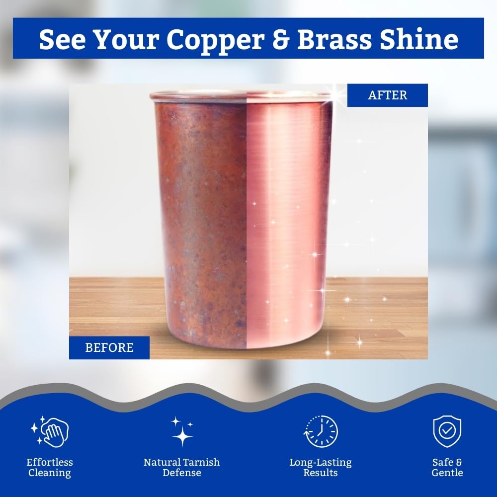 Klenzmo Copper & Brass Cleaner Spray, 400ml – Tarnish Remover