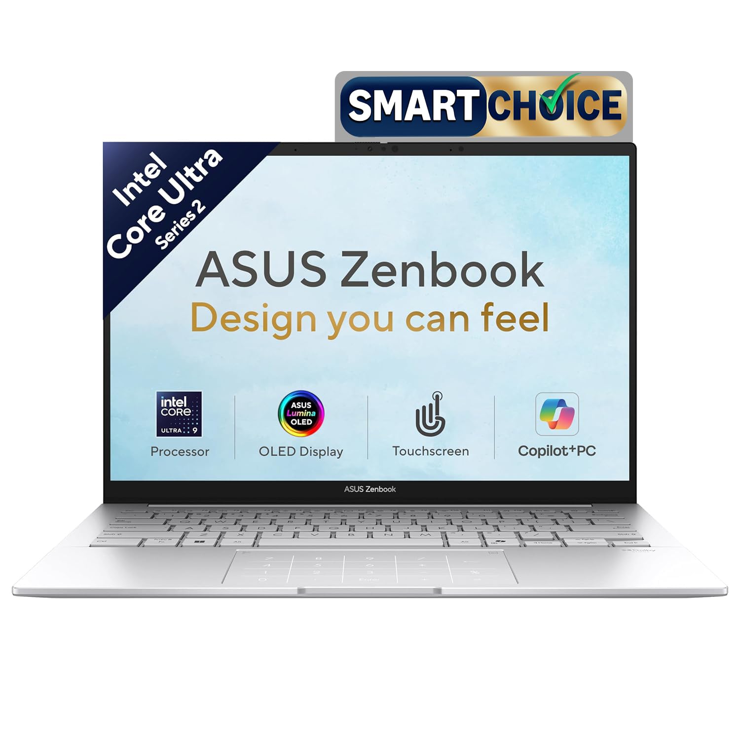 ASUS Zenbook 14 (2026),Smartchoice,Intel Core Ultra 9 285H,Intel Arc iGPU,16GB RAM,512GB SSD,OLED,Touch Screen,14"(35.5 cm),Win 11,M365 Basic(1Y),Office 24,Silver,1.28 Kg,UX3405CA-QL1692WS,AI Laptop-image-16