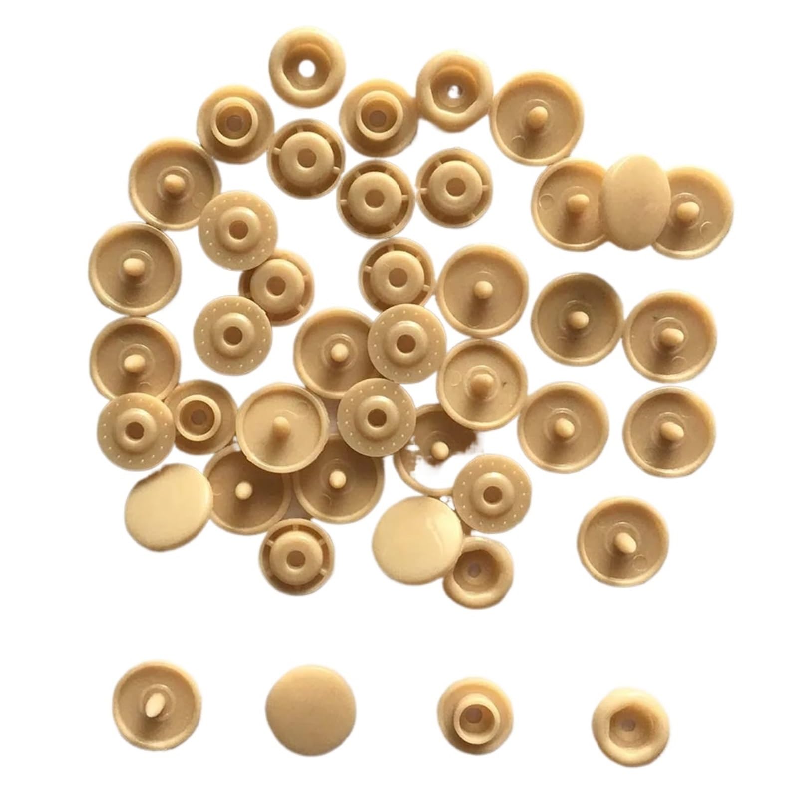 Press Studs Snap 580set Plastic Snaps Button Fasteners T5 Bag Folder Buckle Buttons Resin Garment Accessories for Baby Clothes Bibs Diapers(Shen mi)