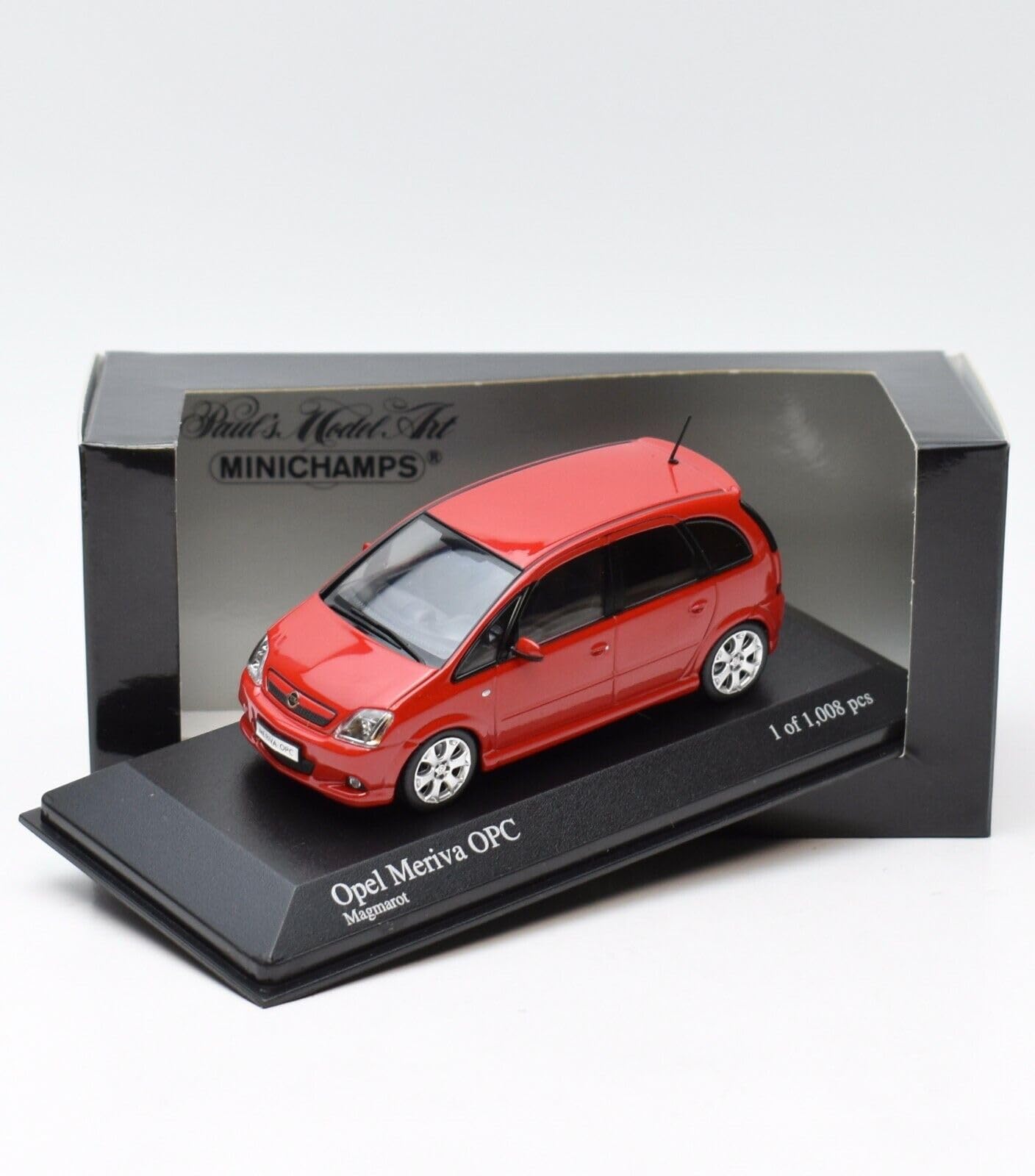 Amazon.com: Minichamps 1:43 Meriva OPC 2006 Rojo 400046000 [Envío