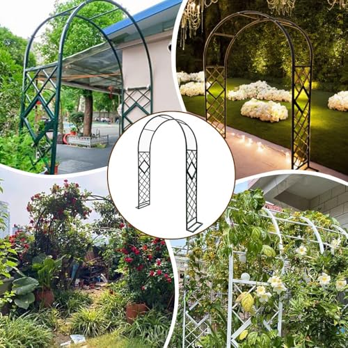 Kratka ogrodowa do roślin pnących, metalowa konstrukcja altany, pergola zewnętrzna, na wesela i dekoracje świąteczne, łatwy montaż, trwała dekoracja ogrodowa