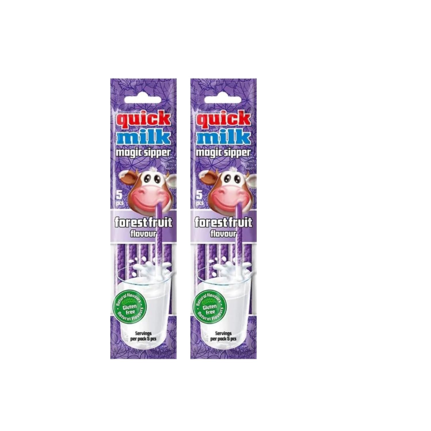 Dryfruit mart Quicks Milk Magic Sipper Forest Fruit Flavour, Gluten Free, 5Pcs 30g Pack of 2 (Imported Hungary)-image-3