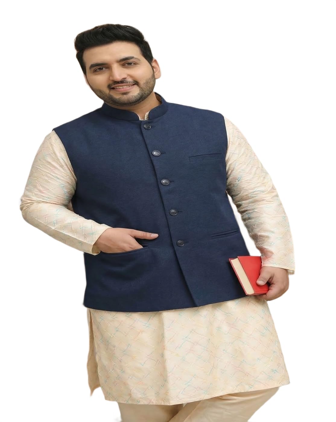 maykr Modi Koti,Nehru Jacket,Navy Blue Nehru Jacket For mens-picture-26