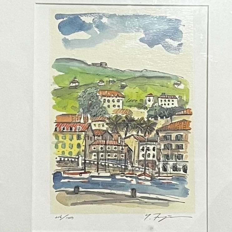 藤森悠二　絵画　リトグラフ　ヨーロッパ風景　3枚セット　おまとめ 藤森悠二絵画リトグラフヨーロッパ風景3枚セットおまとめ