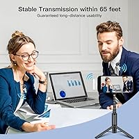 Vista 2 de 2pcs Micrófono Inalámbrico Lavalier para iPhone iPad Grabación de Video, Mini Micrófono para Transmisión en Vivo de Juegos, Entrevistas, YouTube