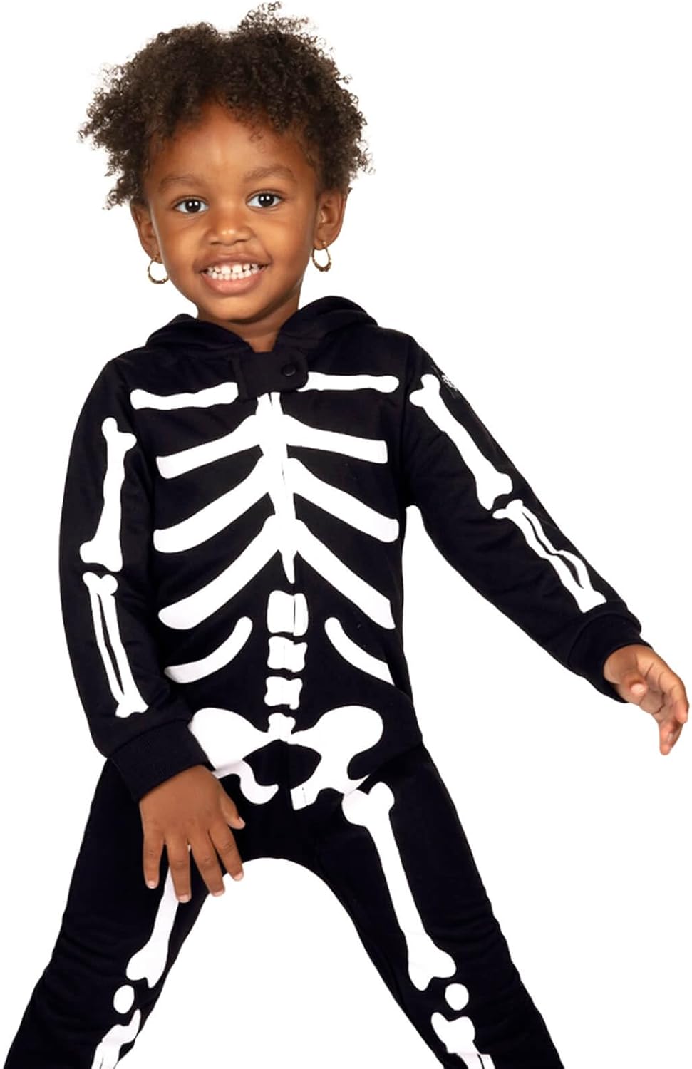 Tipsy Elves Kids Skeleton Halloween Costume Jumpsuit for Babies and Toddlers - Unisex Sizing