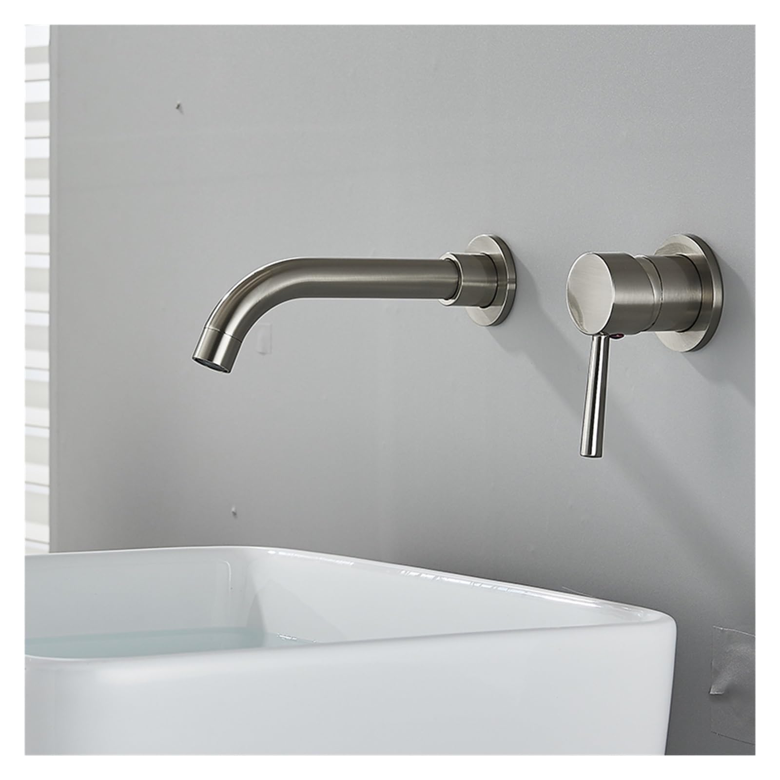Mezclador de baño monomando con agua caliente y fría empotrado