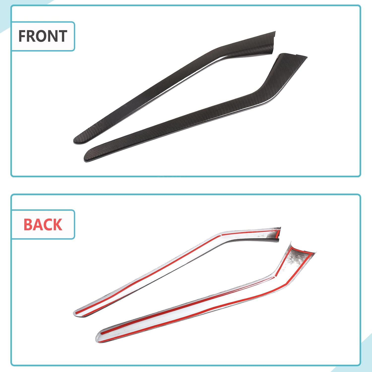 Aunginsy Center Console Gear Box Shift Panel Frame Trim Cover Compatible with Tesla Model 3 2017-2021 Car Central Control Gear Shifter Box Side Panel Protective Strip Decorative Cover ABS Accessories