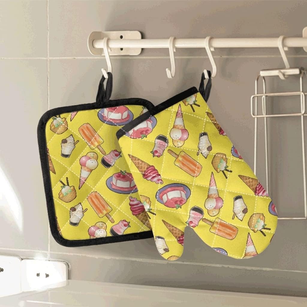 Microwave Oven Gloves Insulation Pad Non-Slip Kitchen Gloves Baking Soup Cooking