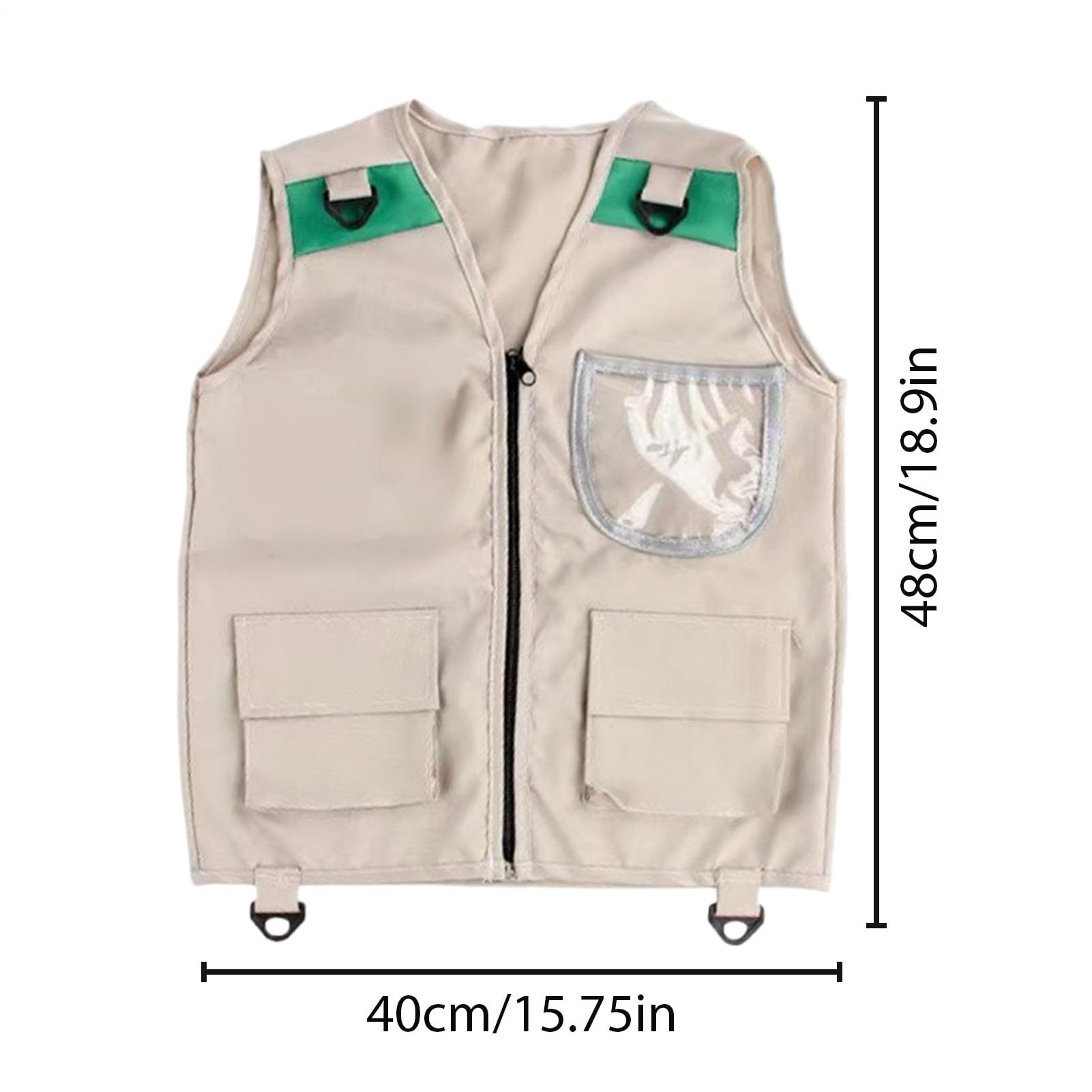 Gilet da pesca per bambini – Giacca senza maniche traspirante con tasche sicure per esplorazione all'aperto