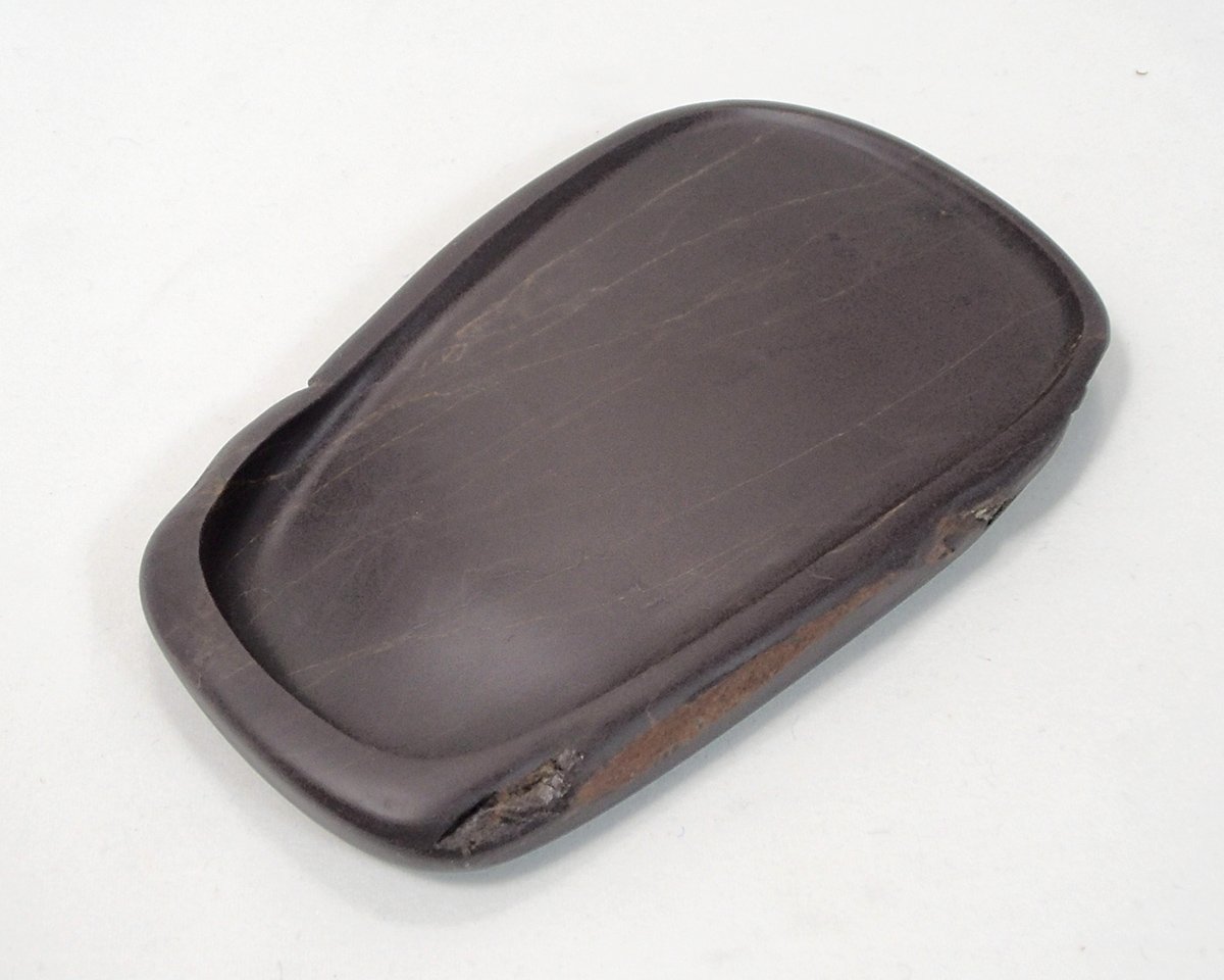 Amazon | 硯石 端渓硯 老坑 自然型硯 4.8吋 （120×80×13mm） | 硯