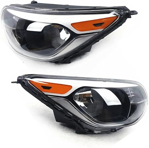 2014 2015 2016 2017 2018 2019 Kia Soul montaje de faros delanteros cromados halógenos reemplazo izquierdo conductor y derecho pasajero faros OEM disponible en Yaxa Costa Rica