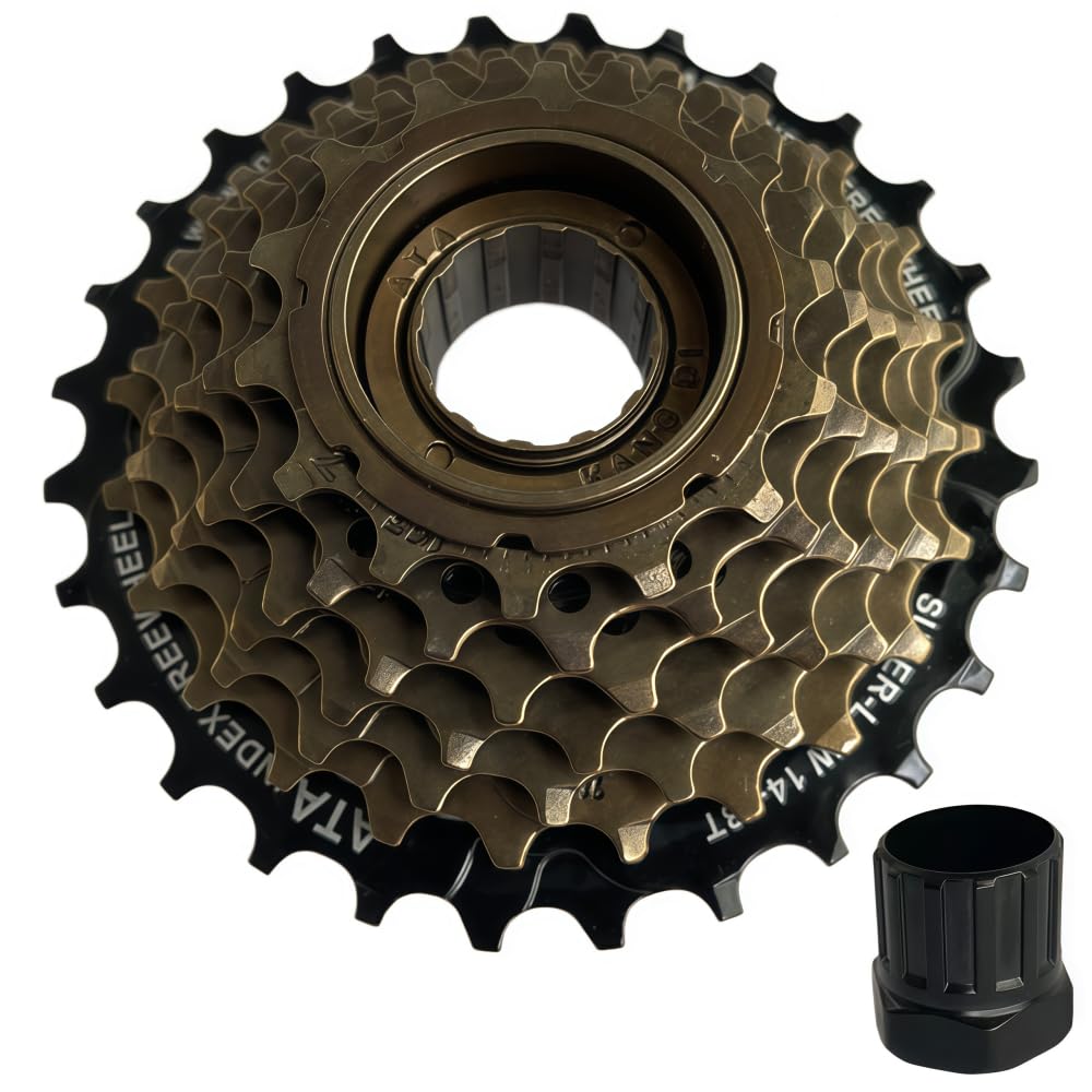 GUOFANG 6/7/8/ Speed Freewheels,Multi-Speed Freewheels Bicycle Accessories,MTB,Folding Bike,Universal Accessories Rotary Positioning Flywheel(7-speed)