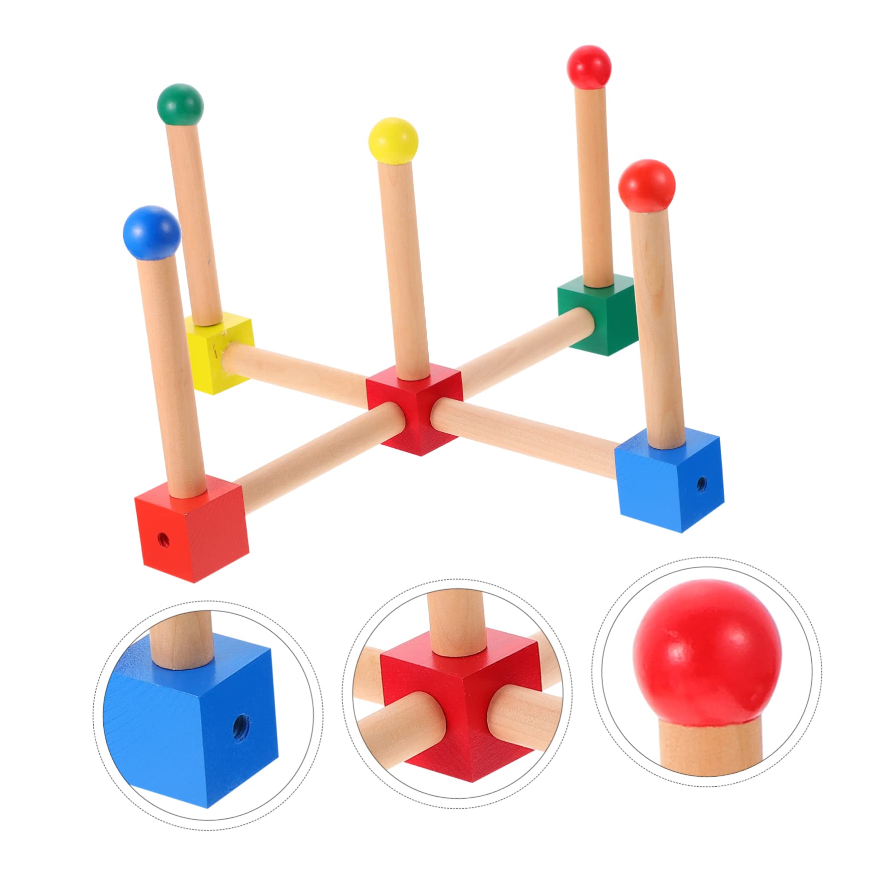 Gioco Lancio Anelli in Legno per Esterno per Bambini