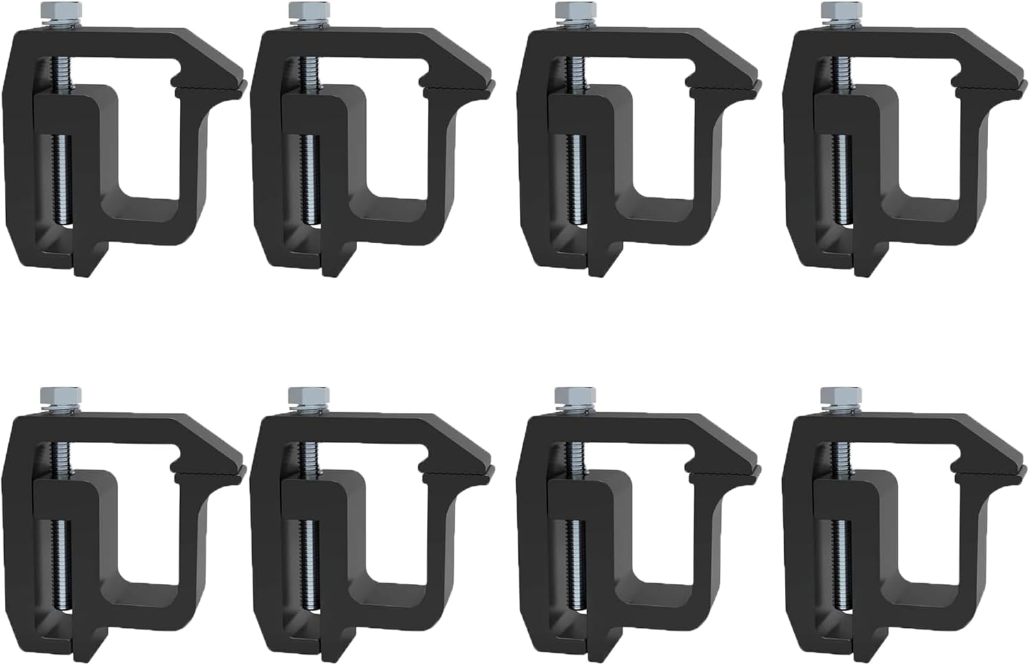 iFJF Mounting Clamps Truck Caps Camper Shell Clamps Replacement for Chevy Silverado Sierra Dodge Ram 1500 2500 3500 F150 F250 Titan 8 Pack Black