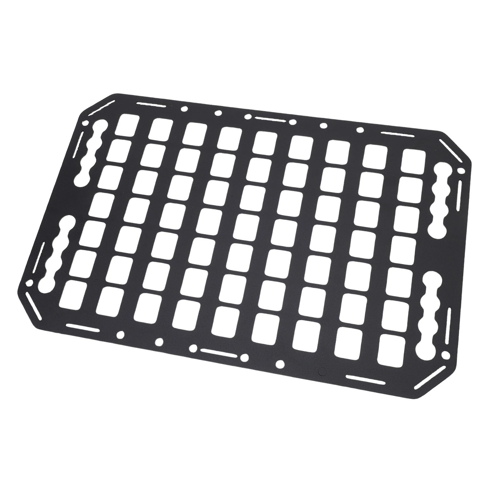 Asixxsix Panel Molle z łóżkiem Ciężarówki, 483x311x2mm Aluminium Aluminium Boczne Boczne łóżko Molle Panel L Track Tactical Panela Organizator System Organizatora dla Samochodów SUV