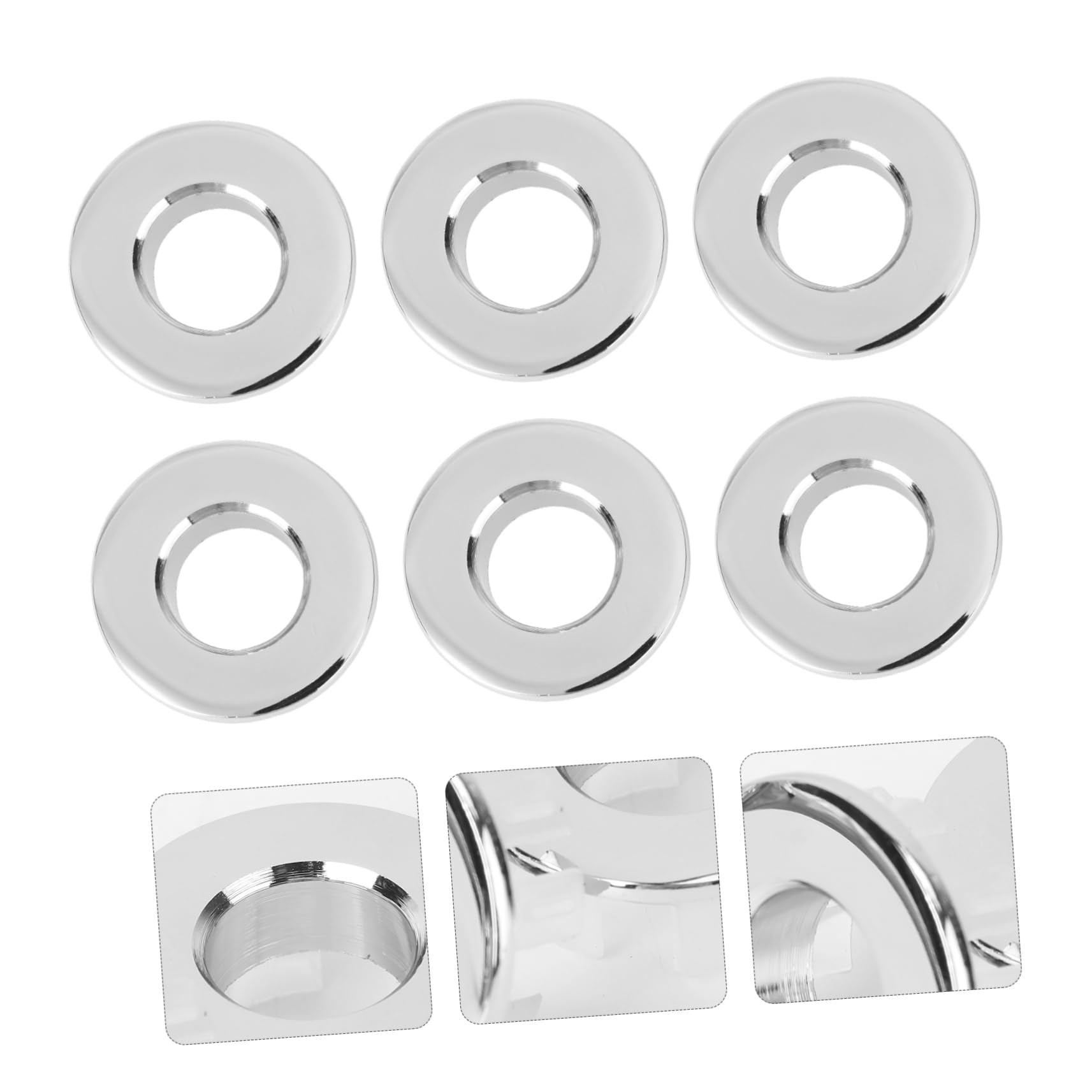 DOITOOL 18 Piezas tapa rebosadero para lavabo accesorios baño baños complementos fregadero lavabo anillo desbordamiento cubierta decorativa lavabo cubierta desbordamiento