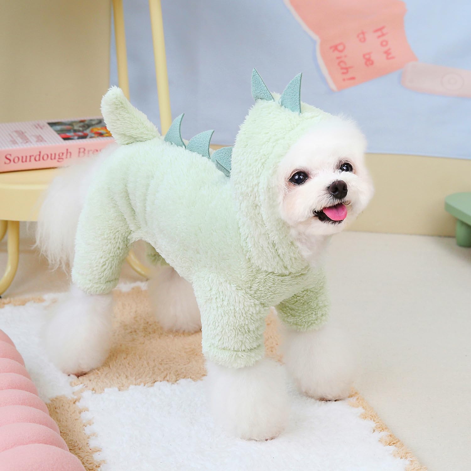 Amazon | AttRex かわいい 犬服 パジャマ つなぎ ペット ロンパース 