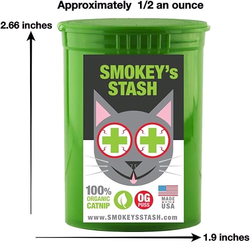 Miniatura 6 de Smokey's Stash Spray de hierba gatera para gatos y hierba gatera orgánica seca Combo de máxima potencia para gatos