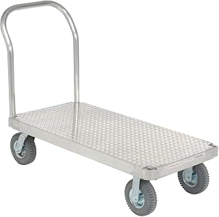 Platform Truck with Diamond Deck, Aluminum, 48 x 30, 1200 Lb. Cap.