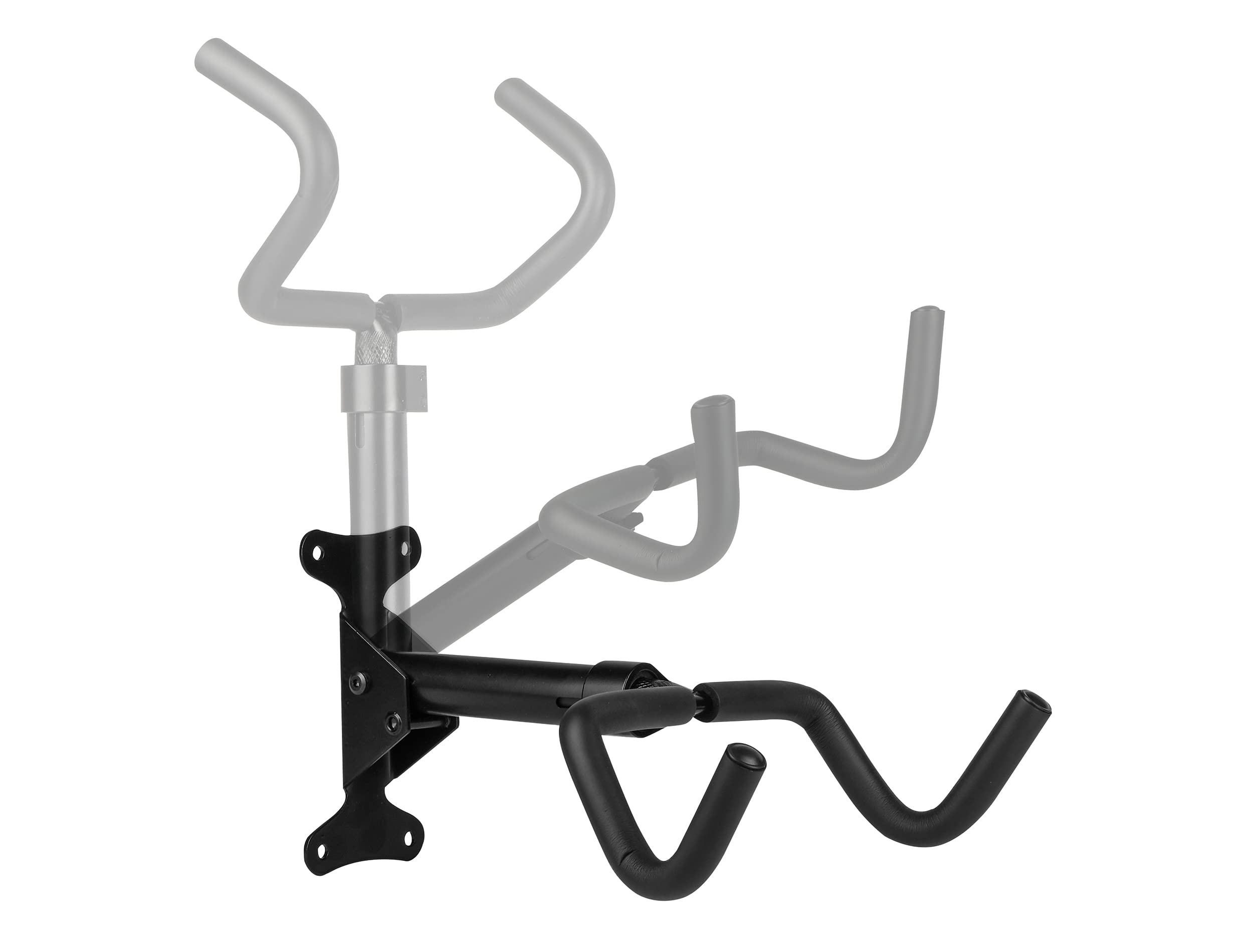 EUFAB 16422 Fahrrad Wandhalterung, klappbar und einstellbar, Schwarz