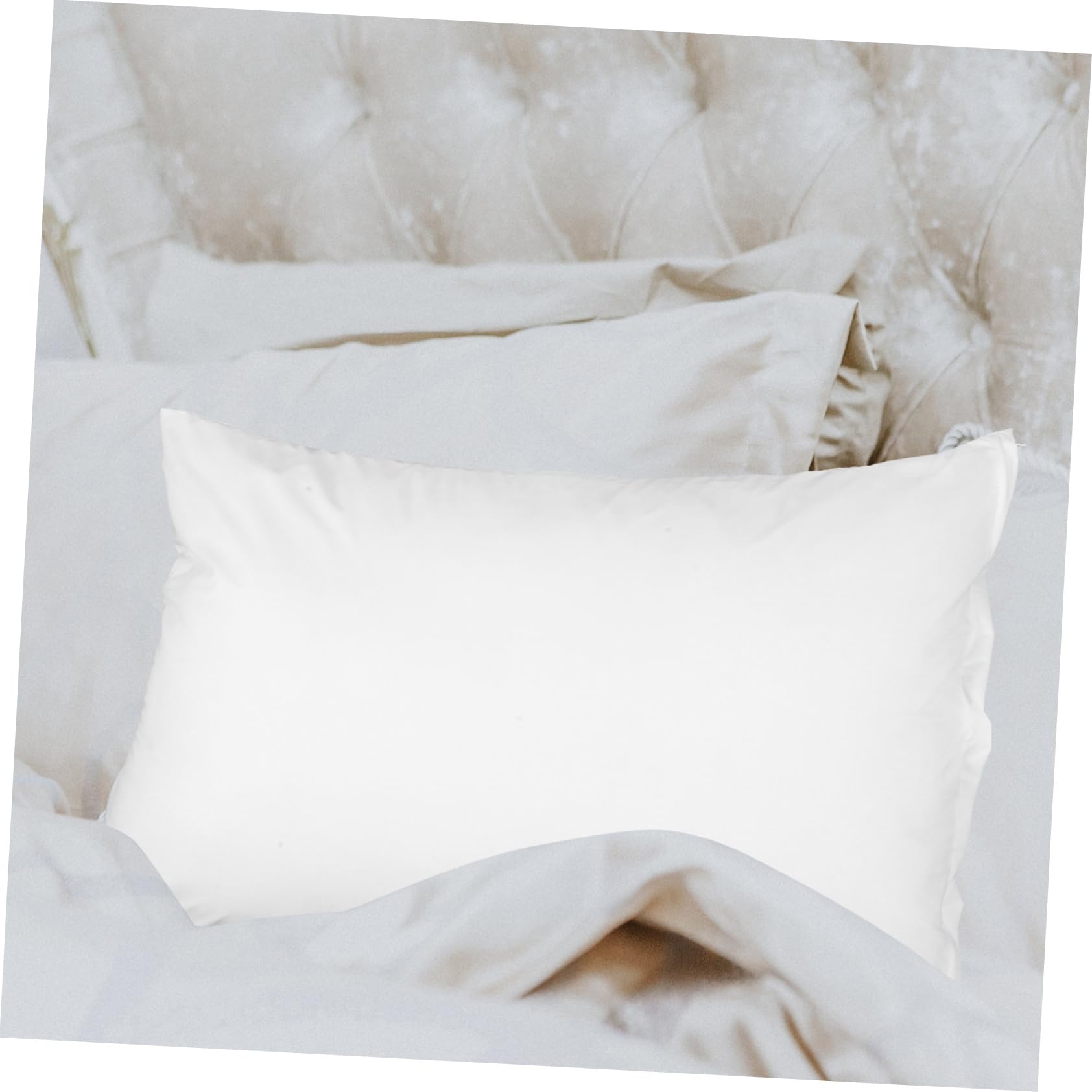 MAGICLULU Protector de Almohada, 4 Fundas de Poliéster Suaves y Cómodas, Diseño Extraíble para Hogar y Sala de Estar