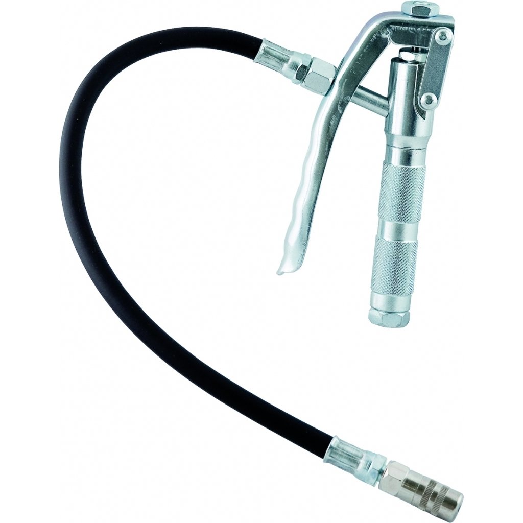 Pistola de lubricación neumática con tubo flexible