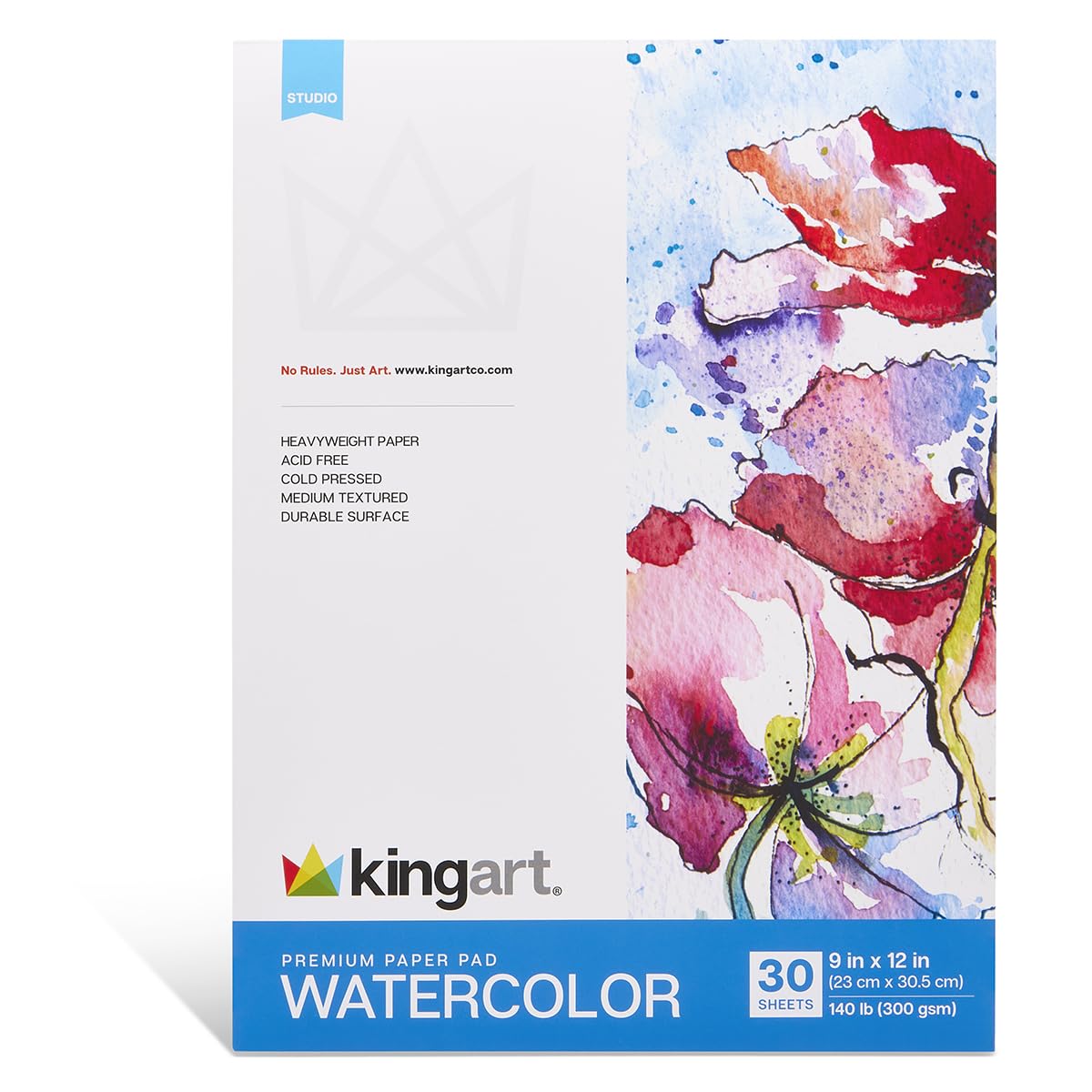 Papier aquarelle KINGART sans acide pressé à froid pour des œuvres durables
