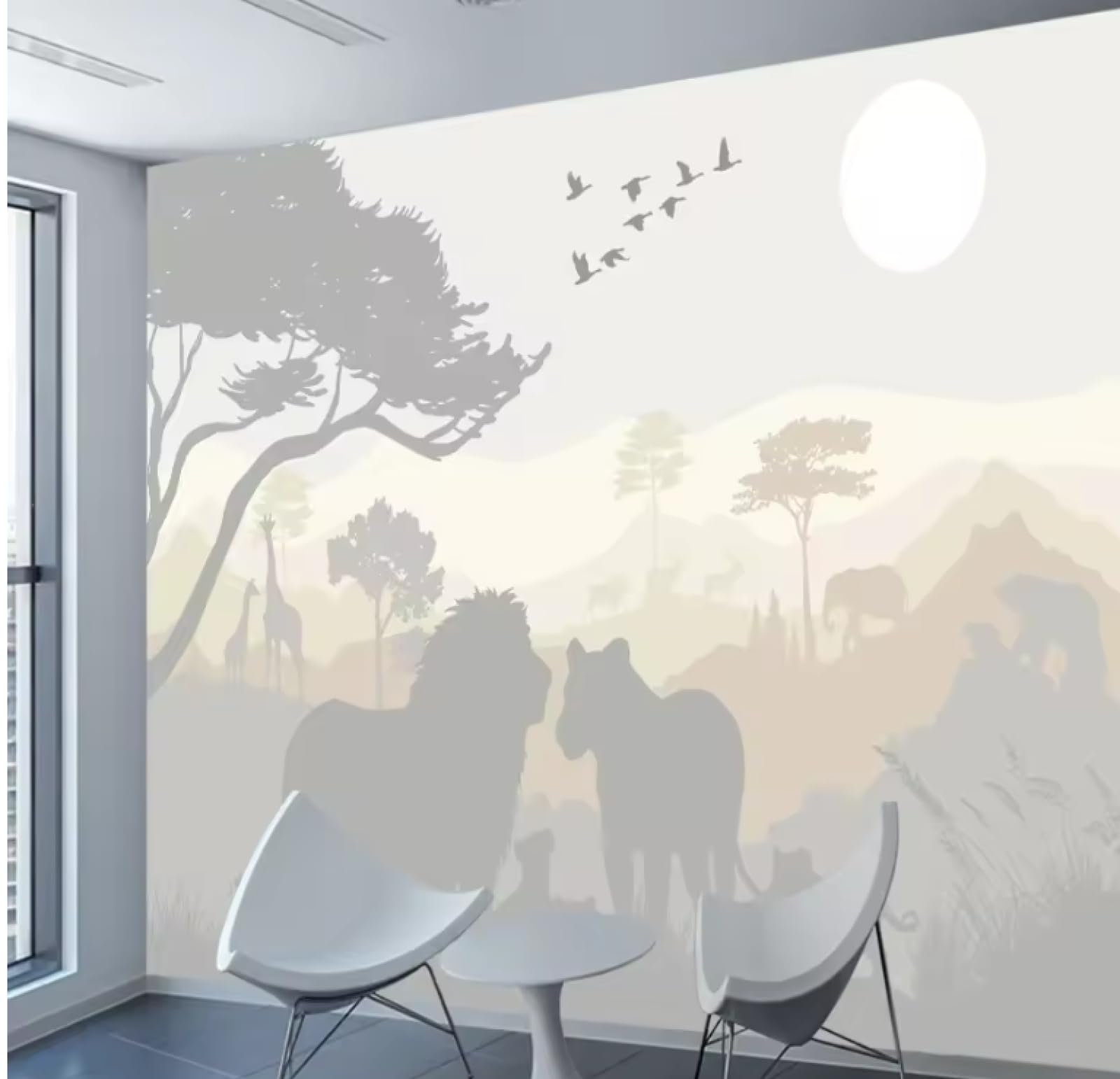 Tapeta tapety wystrój domu tapety salon zachód słońca zwierzę mural tapeta 3D, 3D, 250 x 175 cm