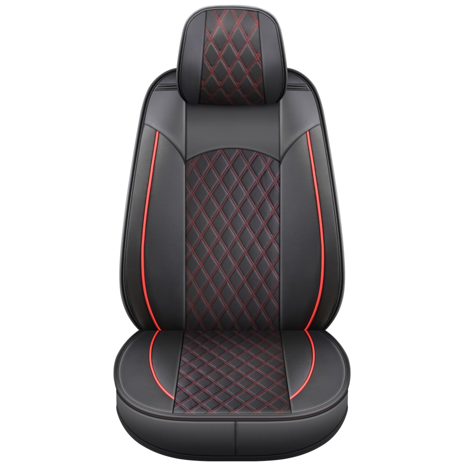Juego completo de fundas de asiento de coche impermeables, ajuste universal para Mazda 2 3 6 CX-5 CX-60 (rojo)